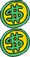 two dollar signs