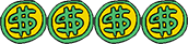 four dollar signs